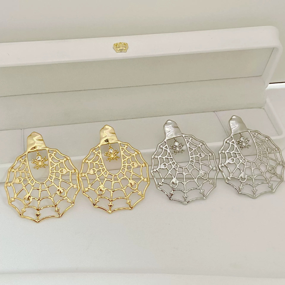 Kendra Scott Spider Web Rhinestone Earrings